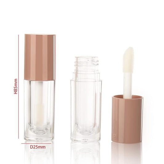 COSIDEA 14pcs Empty 6ml big brush lip gloss tubes for DIY lip gloss,Nude lipgloss containers