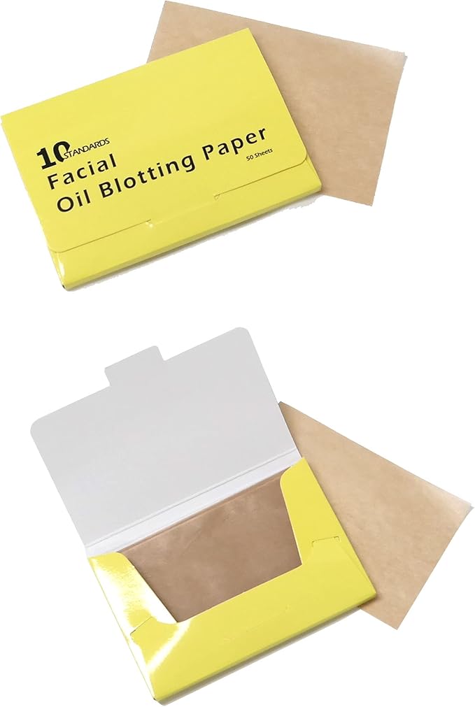 Natural Hemp Oil Control Paper, Blotting Paper , Absorbing Sheets for Oily Skin Care (size 3.5In x 2.4In) 50 Sheets x 6 (300 Sheets),Made in Korea, AJ12