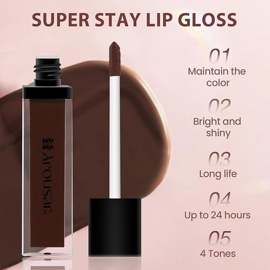 Hydrating Lip Gloss, High Shine for Plumper Looking Lips, Natural Gloss Finish with Moisturizing Texture, Long Lasting for Hours 21# DIRTY