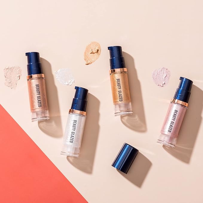 MYUANGO Liquid Highlighter Liquid Illuminator Non Stick Face Brightens & Shades Long Lasting & Smooth Gliding Face Illuminator Makeup (04)