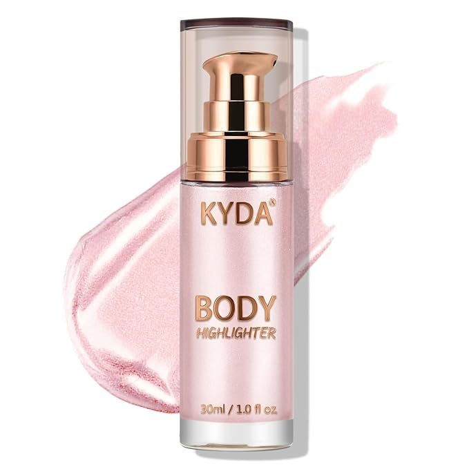 KYDA Body Luminizer, Waterproof Moisturizing and Glow For Face & Body, Radiance All In One Makeup, Face Body Glow Illuminator, Body Highlighter, 1 Fl.Oz, Sunset Shine