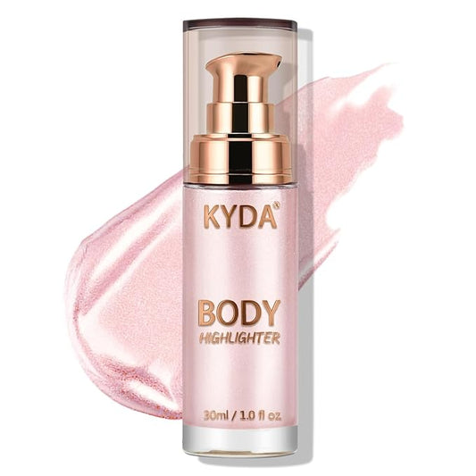 KYDA Body Luminizer, Waterproof Moisturizing and Glow For Face & Body, Radiance All In One Makeup, Face Body Glow Illuminator, Body Highlighter, 1 Fl.Oz, Sunset Shine