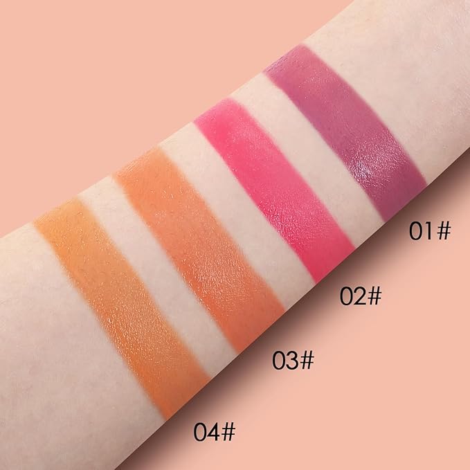 Boobeen Soft Liquid Blush Tint Cheek Blusher, Cream Blush Face Makeup with Cushion Applicator, Long Lasting, Moisturizing, Leaving a Matte Dewy Makeup Look