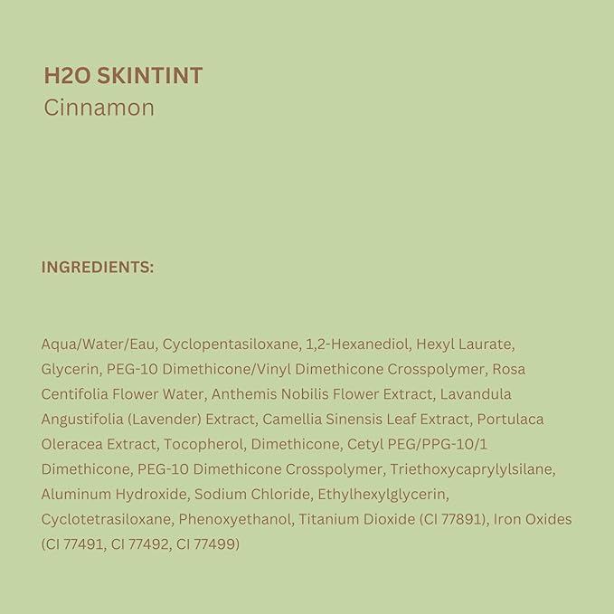 Pixi Beauty H2O SkinTint Tinted Face Gel, 1.2 fl oz / 35 ml, Cinnamon