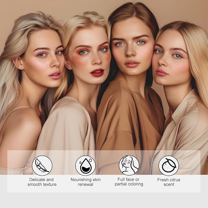 Miracle Balm, Blush for Cheeks, Lips, Eyelids, Face, Blush Balm Face Makeup, Moisturizing Facial Tint for Radiant Skin, Highlights & Illuminates with Fresh Earthy Citrus Scent (1, Natural, Large)