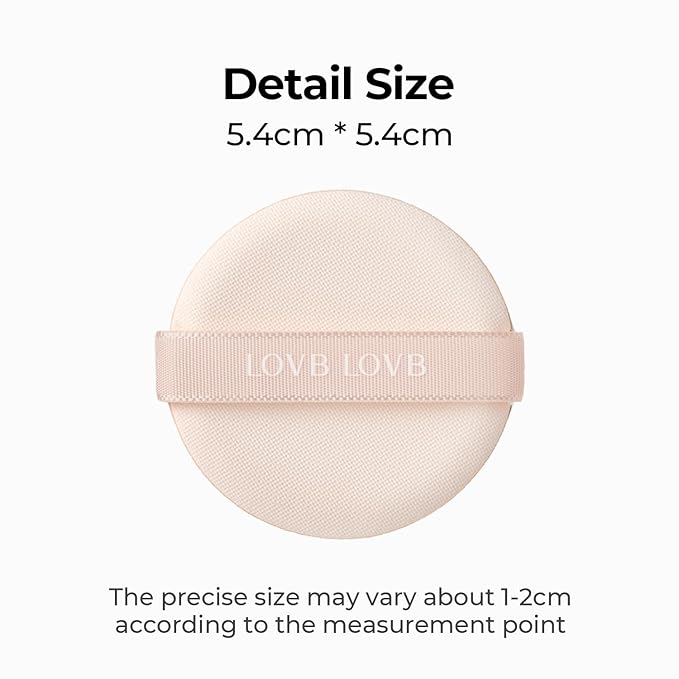 Cushion Foundation 0.42 Oz (21N Light Beige) + System Fitting Puff 5EA | Long-Lasting Buildable Coverage | Korean Cushion Makeup | Face Makeup Tool for Liquid Foundation