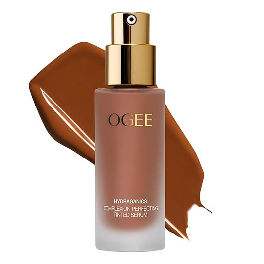 Ogee Complexion Perfecting Liquid Foundation - Lightweight Tinted Moisturizer For Face (Sequoia 13.0C - Deep Auburn, Copper Undertone) - with Vitamin C & Jojoba Oil - Certified Organic & Made in USA