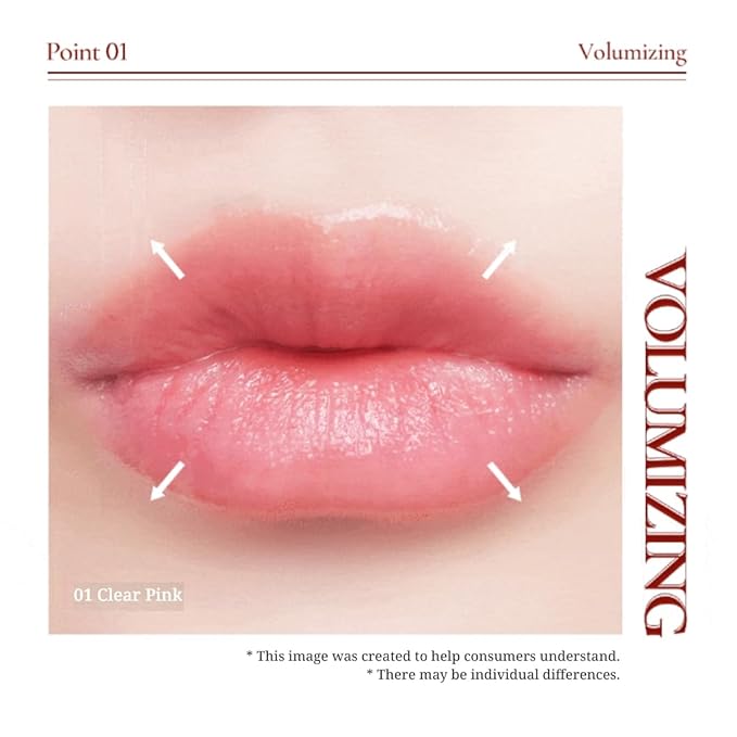 VINNE Plumping Glow Tint Lip Balm: Makeup Vegan-Certified by Italy's V-LABEL, 5-in-1 Function with (Intense Cherry)