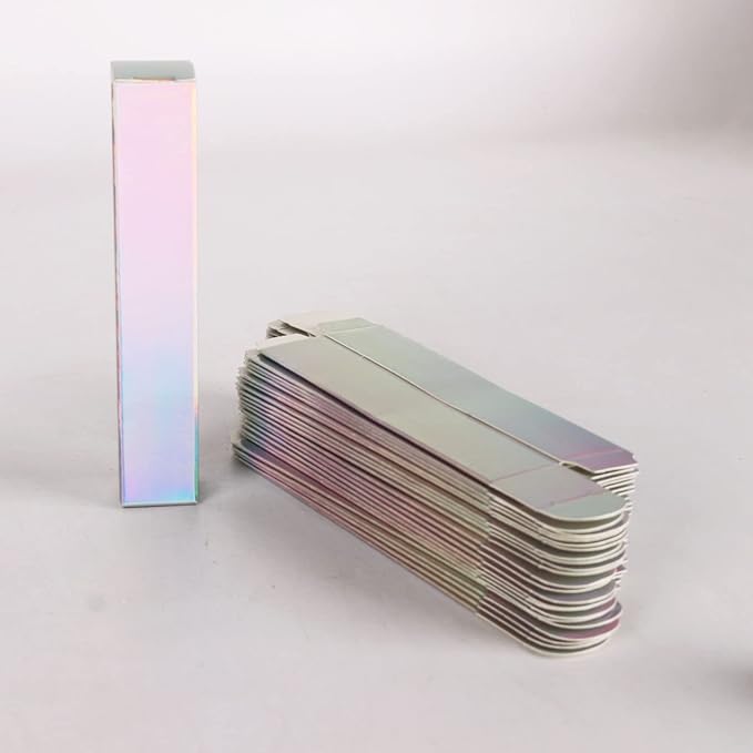 COSIDEA 50 PCS Empty Pink Lip Gloss Boxes W21 xW21 xH121mm, Cosmetic Perfume/Mascara Box Packaging, small Kraft Paper Box Luxury Holder Wrapping