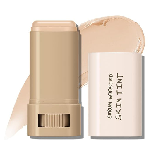 KYDA Tinted Moisturizer Stick, Solid Serum for Boost Skin Tint, Tinted Foundation Stick, Solid Beauty Balm for Contour Concealer, Sheer to Light Cover, Lightweight Blendable, 05