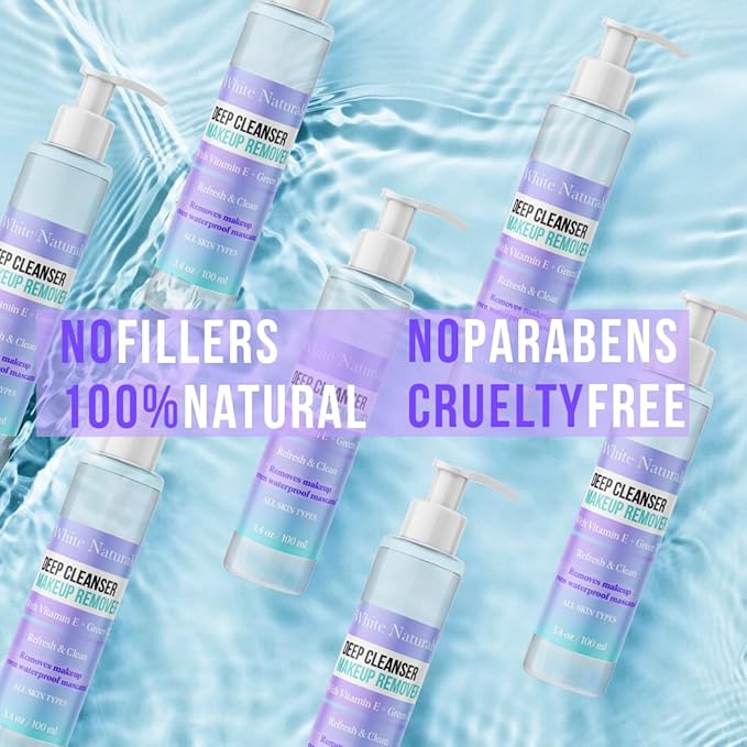 White Naturals Makeup Removal Gentle & Effective Makeup Cleanser,