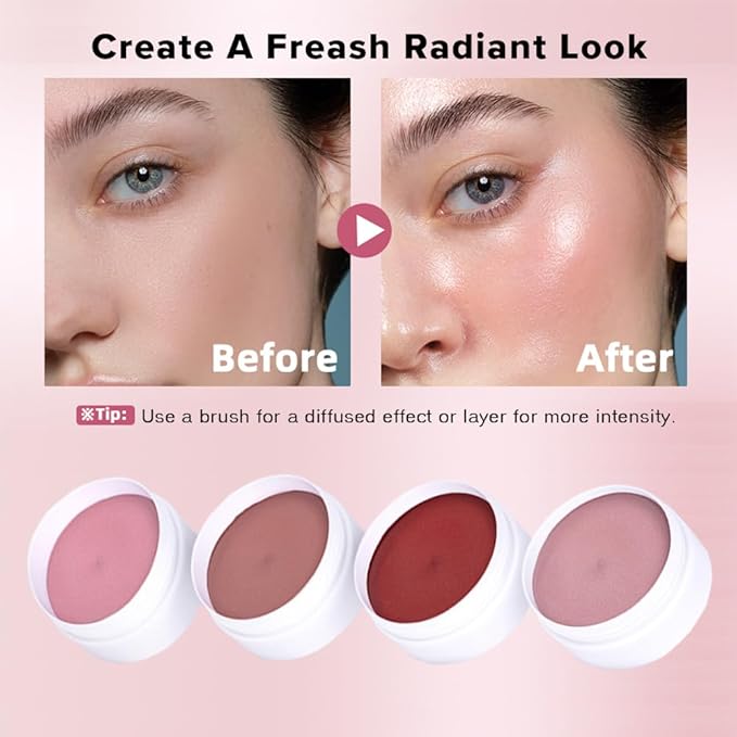 Multi Glow Balm - Hydrating, Lightweight, and Blendable Creamy Blush for Cheeks, Lips, and Eyes, Radiant Skin Finish (#2 Earth Rose, 1Pc)