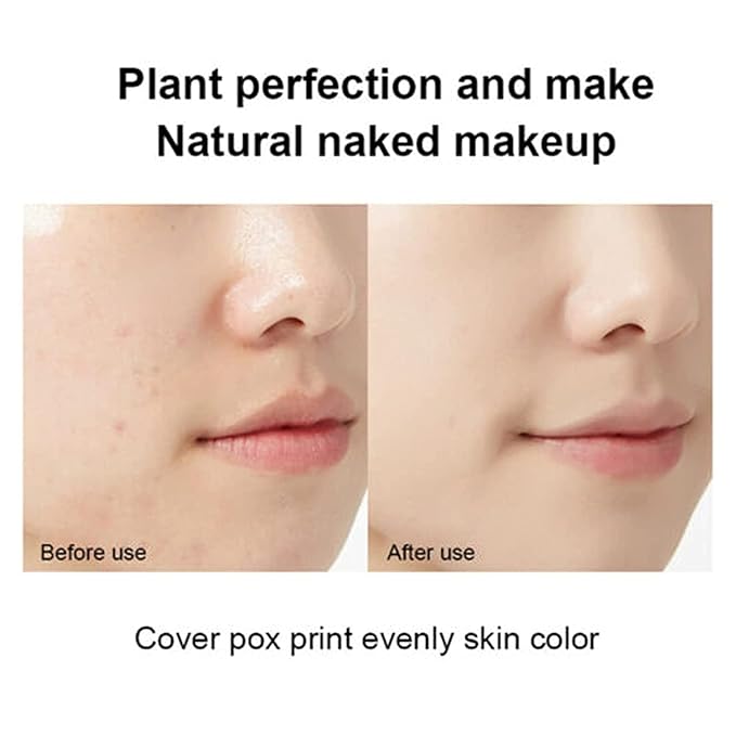 Mushroom Head Air Cushion BB Cream Even Skin Tone Makeup Base PrimerConcealer Lasting Nude Makeup Moisturizing Brightening Pigment CC Liquid Foundation (B-lvory)