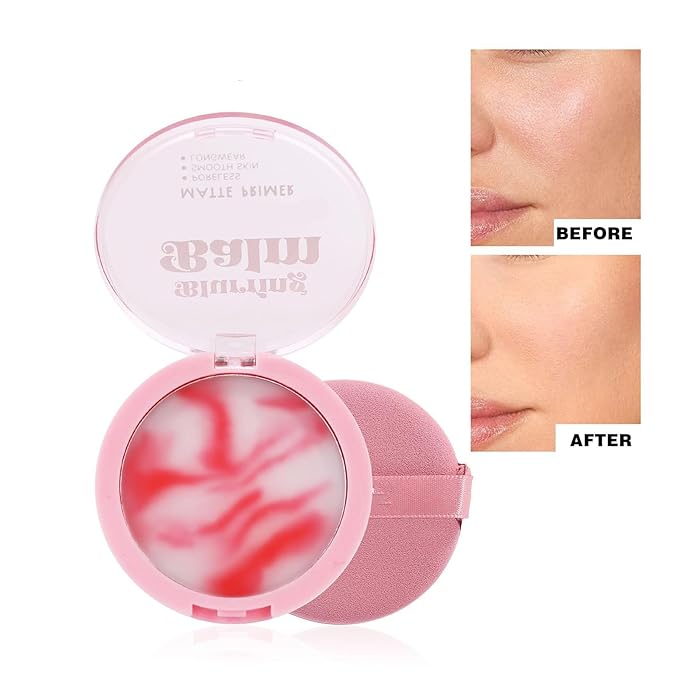 Matte Concealer Makeup Setting Powder with Puff, Three-Dimensional Contouring, Natural, Lightweight, Waterproof, Oil-Controlling, Non-Stuck Matte Concealer Powder