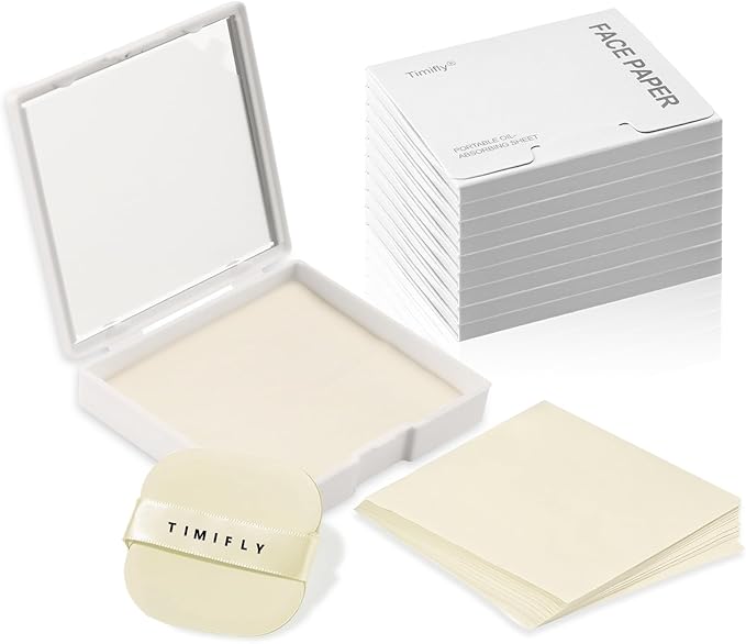 Facial Blotting Papers with Organizer, 1000 pieces Gardenia oil blotting sheets, long-lasting oil control (Cape Jasmine)