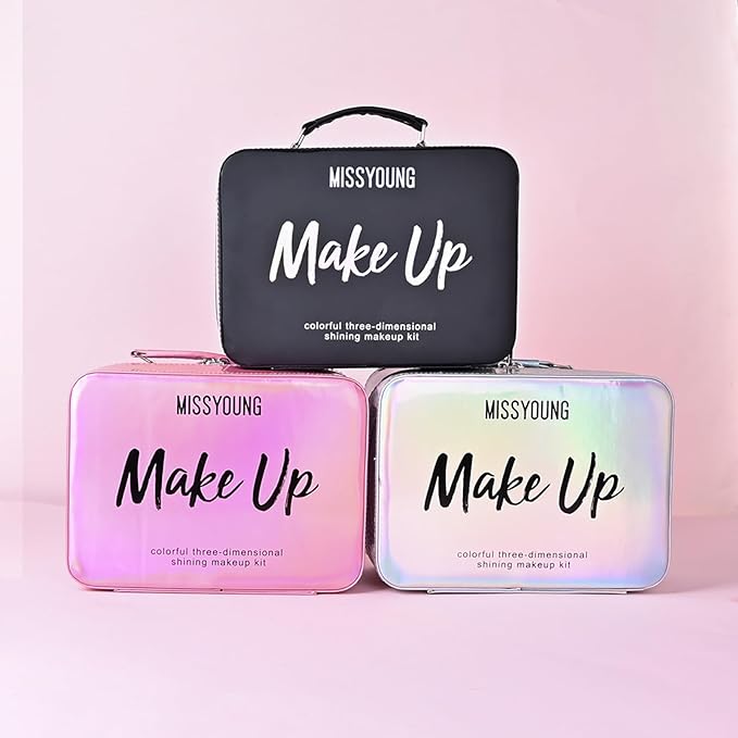 Makeup Kit, Professional Makeup Palette Travel Makeup Case with Eyeshadow Lipstick Concealer Lip Gloss Eyeliner Mascara Contour Bronzer Powder, Makeup Sets for Women Girl