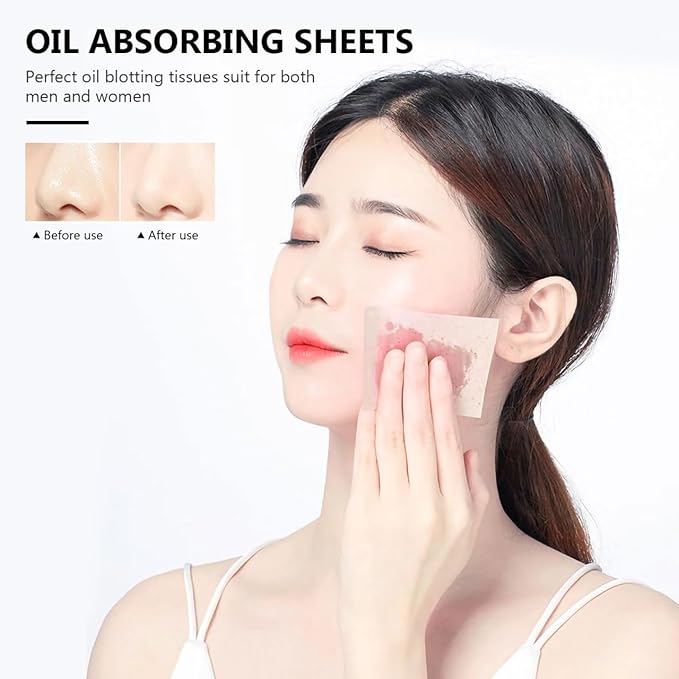 BESTOYARD 2000 Oil Blotting Sheets for Face, 20 Boxes Facial Tissues for Oily Skin Care, Makeup Blotting Paper, Portable Oil Control Film for Home, Office, Travel, Sports