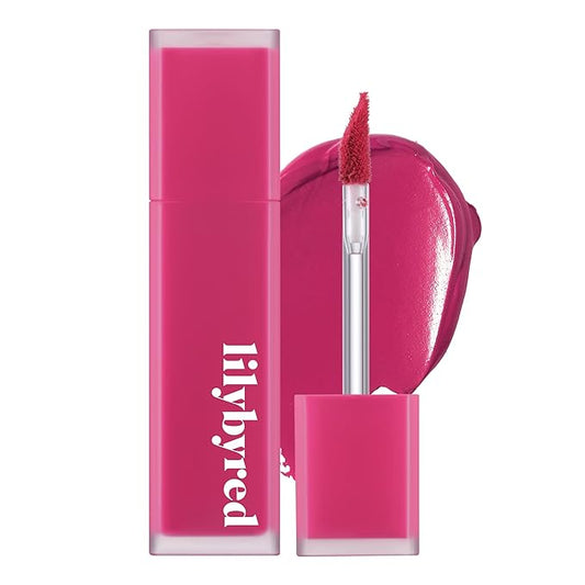 lilybyred Mood Liar Velvet Tint | Korean Moody Matte Lip Stain, Creamy Velvet Texture, Blurring Soft-Focus Effect, Highly Pigmented, Smudge-Proof, Long-Lasting, 0.14 oz. (05 Immature Cherry)