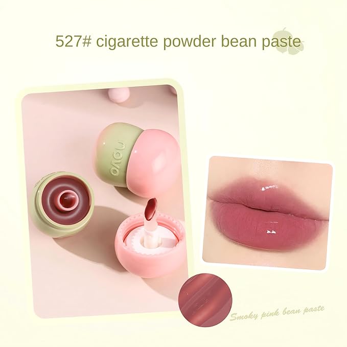 Novo Lip Stain & Mirror Shine Lip Glaze - Waterproof Lip Tint, Glossy & Matte Finish, Hydrating Non-Sticky, Shattered Mirror Effect, White Pondflower Seed Oil, Jelly-Like Gloss for Long-Lasting Wear