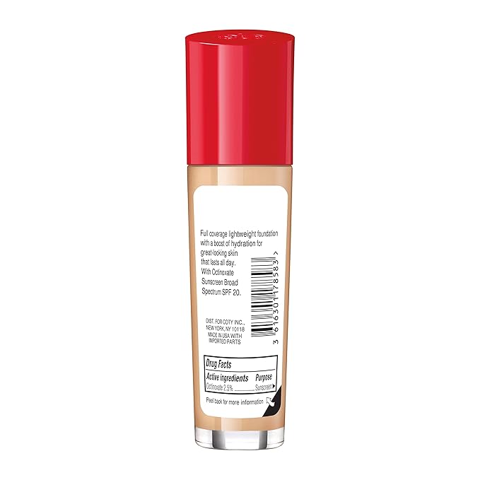 Rimmel Lasting Finish 25HR Foundation, 070 Sesame (Pack of 2)