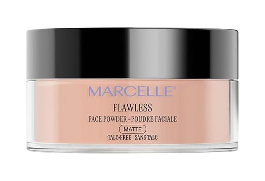 Marcelle Loose Setting Face Powder, Medium Translucent, Talc-Free, Mattifying, Natural & Smooth Finish, Flawless Complexion, Long-Lasting, Hypoallergenic, Fragrance-Free, Cruelty-Free, 1.94 Oz.