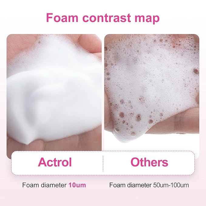 Eyelash Cleanser Concentrate 200ml Rose Professional Lash Shampoo Foaming Cleanser DIY Paraben & Sulfate Free Non-lrritating Wash for Extensions Lashes with Salon Home Care-Makes 40 Bottles