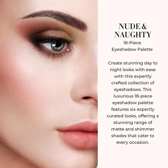 LUMINESS Airbrush Flawless 4-PC Makeup Kit - Includes Eyeshadow Palette, Airbrush Foundation, Primer & Makeup Brushes - Long-Lasting, Silky, Easy to Blend Make Up Set, Travel Size (03 - Light Medium)
