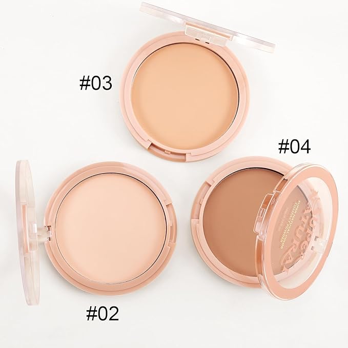 Hydrating Face Powder, Oil Control Face Pressed Powder, Long-lasting Flawless Setting Powder, Matte Waterproof Makeup for Oily Combination and Mature Skin