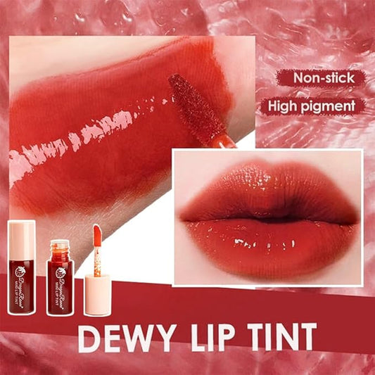 6 Colors Lip Tint Stain Set,Plumping Mini Liquid Lipstick,Multi-use Lip and Cheek Tint, Long lasting Non-Stick Cup Waterproof, High Pigment, Vivid Color, Lip Tint Makeup