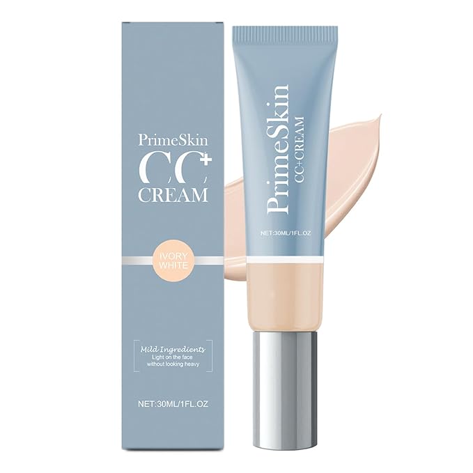 Primal Skin Cc Cream for Older Women, Cc Cream Liquid Foundation, Moisturizing, Non-sticky, 1.8 fl oz/30ml(Ivory White, S)