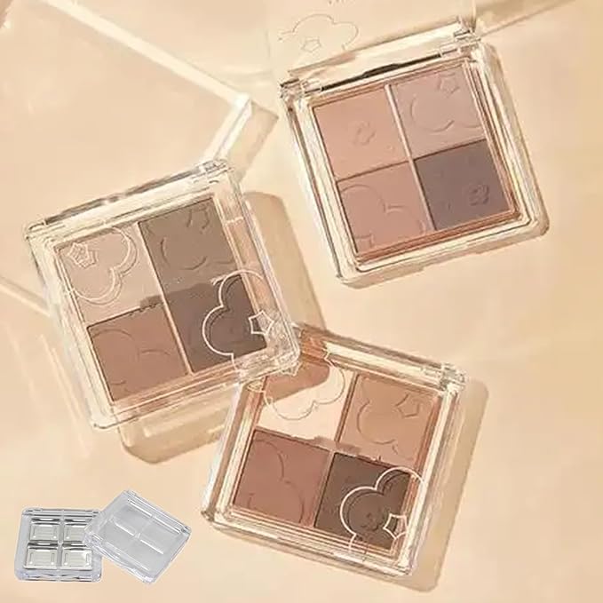 Empty Lipstick Palette, 3 Pieces Empty Makeup Palette Box Eyeshadow Palette Box DIY Eyeshadow Powder Blush Lipstick Palette for Women Daily and Travel Use