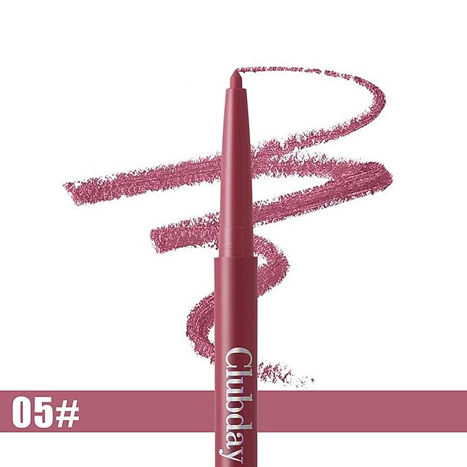 6 Pcs Retractable Lip Liner Longwear Rich Lip Colors,Smooth Application,Matte Finish Waterpoof Lip Pencil Multi Colors With All Skin