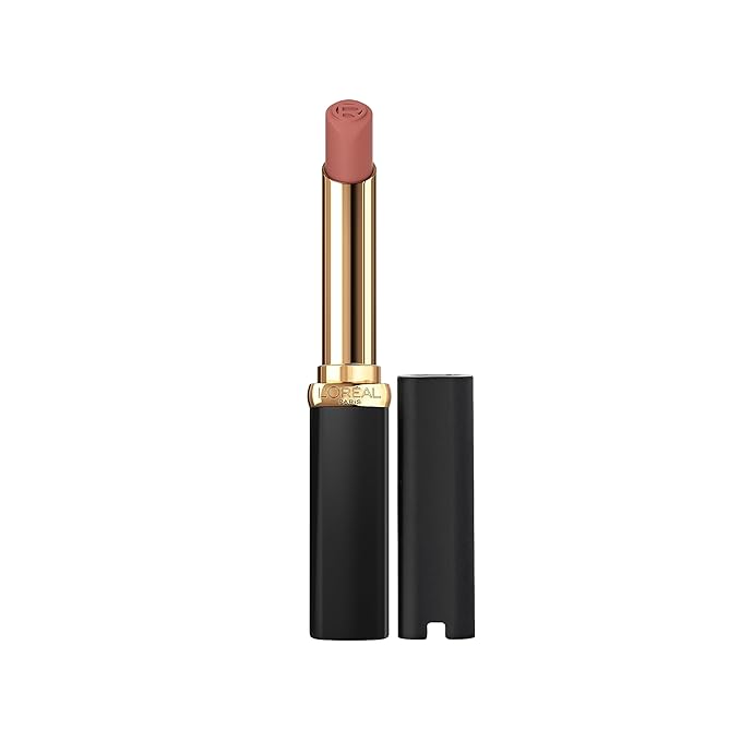 L'Oreal Paris Colour Riche Intense Volume Matte Lipstick, Lip Makeup Infused with Hyaluronic Acid for up to 16HR Wear, Le Nude Rebellious, 0.06 Oz