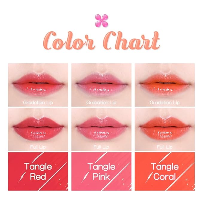 BEAUTY PEOPLE Long Lasting Flower Dew Water Lip Tint with Vitamin-Packed Fruit Extracts for Hydrated Lip Stain (Coral, Red 7ml)