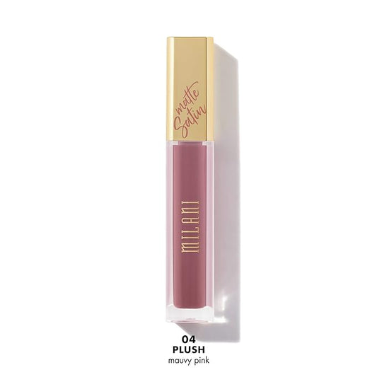 Milani Amore Satin Matte Lip Crème - Plush (0.22 Fl. Oz.) Cruelty-Free Nourishing Lip Gloss with a Soft, Full Matte Finish