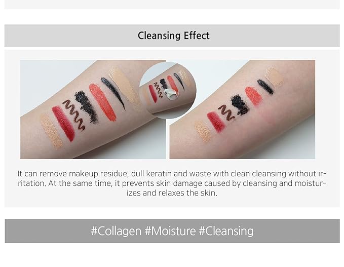 Enough Collagen Soft Milky Moisture Cleansing & Massage Cream, Deep Hydrating Face Cleanser and Makeup Remover, Korean Skincare for All Skin Types, 10.58 oz (300g)