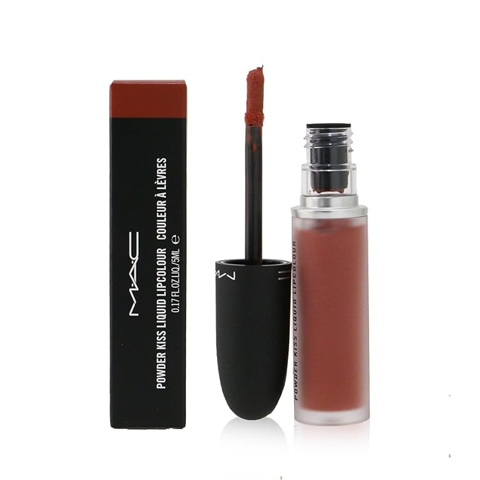 MAC Powder Kiss Liquid Lipcolor - 997 Over The Taupe for Women - 0.17 oz Lipstick