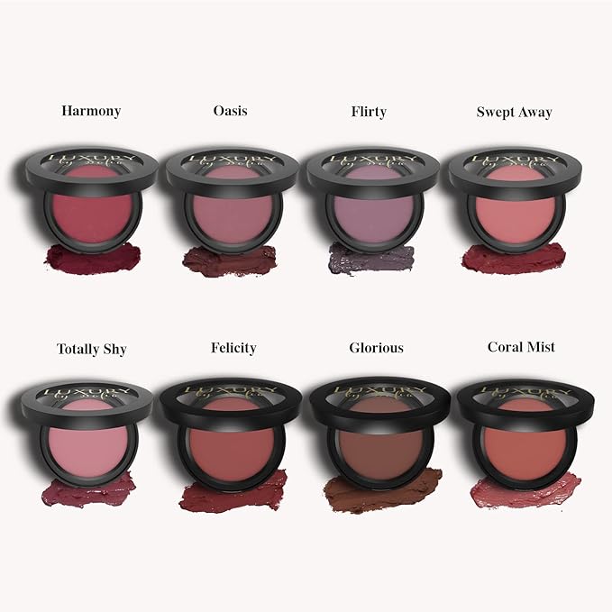 All Natural Cream Blush for Lip & Cheek Makeup Contouring, Swept Away