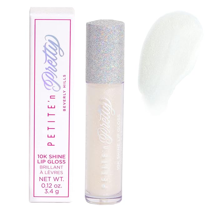 Petite 'N Pretty - WhimsiCali Eyeshadow & Cheek Makeup Palette and 10K Shine Lip Gloss Duo – Natural & Non-Toxic Face Makeup for Kids, Children, Tweens and Teens