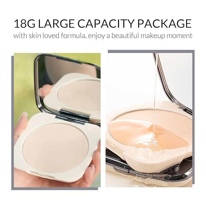 KYDA Translucent Matte Setting Powder, Pressed Face Powder, Even Complexion Setting Powder, Lightweight, Oil-Control Mattifying, 0.65 Oz. Large Capacity Packaging, All Skin