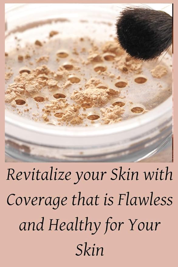 Mineral Face Powder Makeup. Natural Full Coverage Loose Foundation with Vitamin and Green Tea. Made in USA