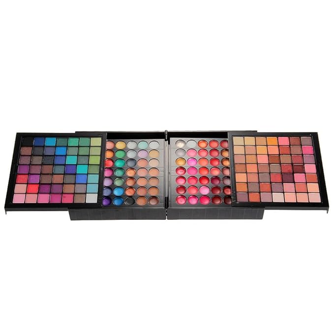 Pro 177 Color Eyeshadow Palette Blush Lip Gloss Makeup Beauty Cosmetic Set Kit