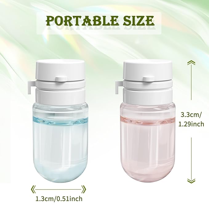 2packs Cleansing Oil Mini, Natural Makeup Remover Oil for Face, Gentle for All Skin Types, Travel Size, Individually Packaged Units, 2ml 40caps(Rose+Camellia)