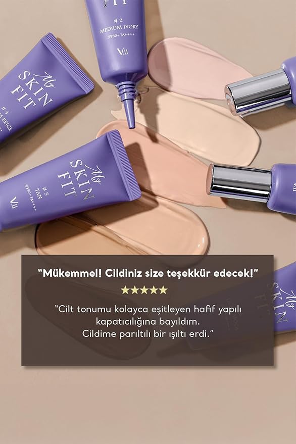 My Skin Fit BB Cream (Light Moca) Korean Blemish Balm Youthful Appearance with Adenosine & Collagen Booster 0.67 fl oz