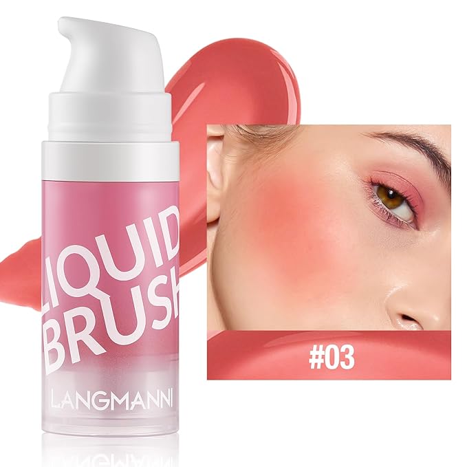 Cream Blush Makeup For Cheeks - Natural Glossy Velvet Texture (03#)