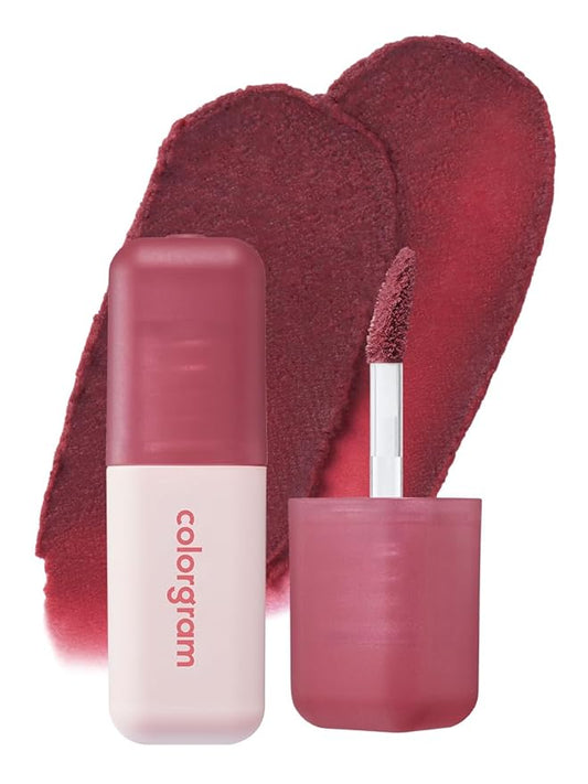COLORGRAM NUDE BLUR TINT 10 DEAD ROSE | Soft Velvet Matte Lip Stain & Cheek Tint