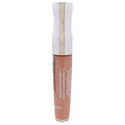 Rimmel Stay Glossy Lip Gloss - Non-Sticky and Lightweight Formula for Lip Color and Shine - 710 Honey, Honey, .18oz