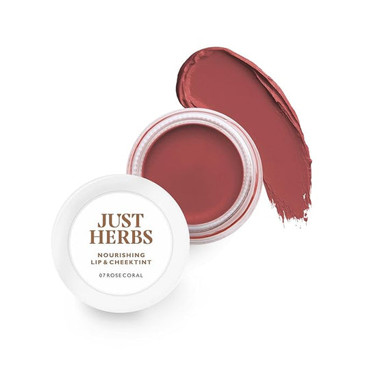 Organic Creamy Matte 3 in 1 Lip & Cheek Tint, Blush For Women - SLS,Chemical & Paraben Free - 0.14 fl. oz. (Rose coral)