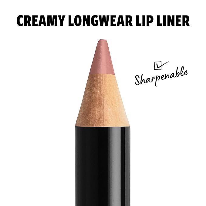 NYX PROFESSIONAL MAKEUP Mechanical Nude Pink Lip Liner & Slim Nude Pink Long-Lasting Lip Liner Pencil Bundle