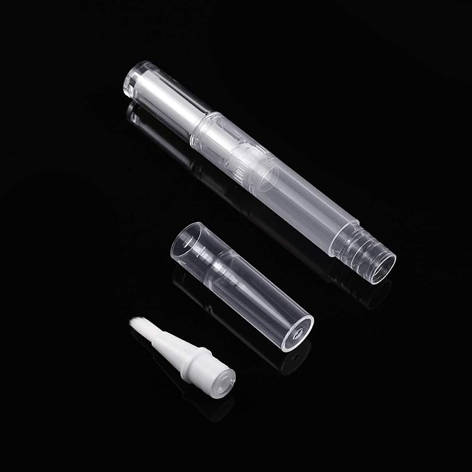 Awpeye 30Pack 3ML Transparent Twist Pens, Empty Nail Oil Pen Brush Cosmetic Lip Gloss Container Applicators